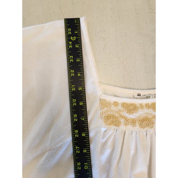 House of Harlow 1960 White Mini Dress Embroidered SZ Medium Summer - Picture 8 of 11